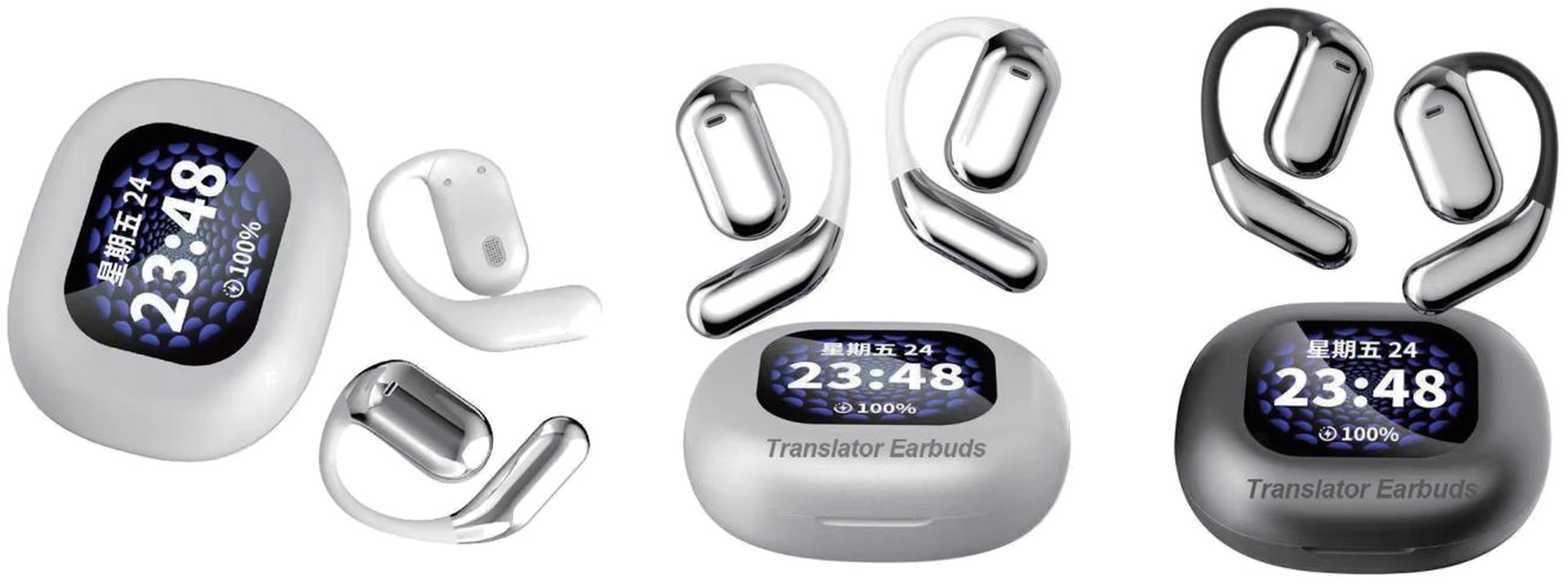 OE-T1 Open-Ear Translator Earbuds product photograph